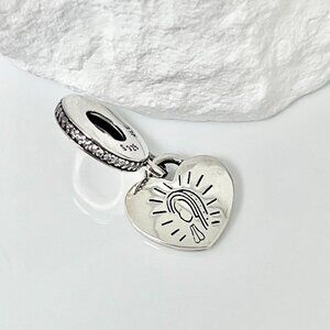 Pandora Virgen De Guadalupe Heart Dangle S925 Silver Charm